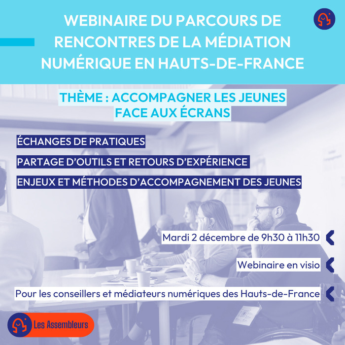 Webinaire du Parcours de rencontres de la médiation numérique en Hauts-de-France