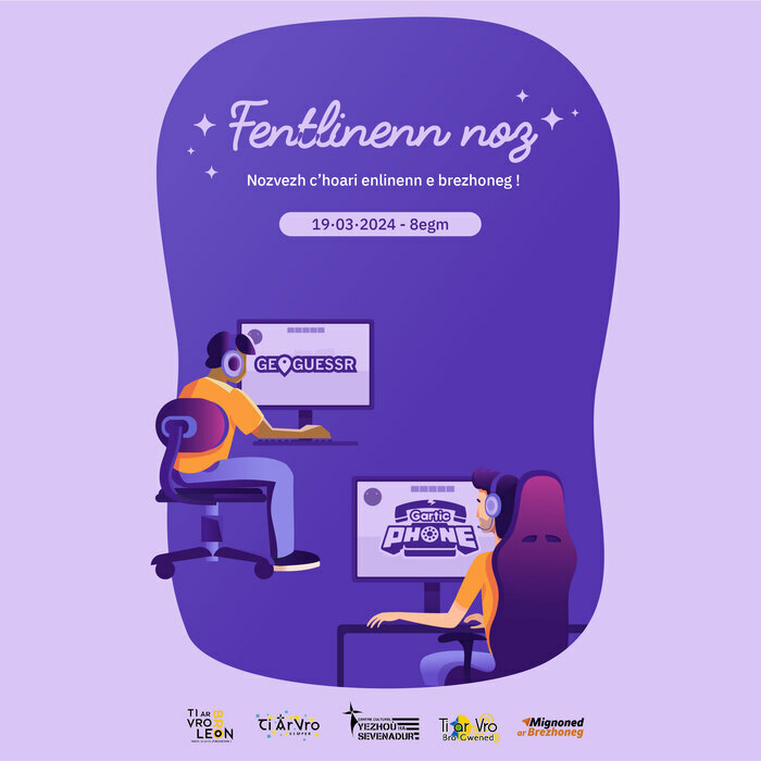 Une soirée jeux en ligne en breton à Ti ar Vro Bro Gwened.