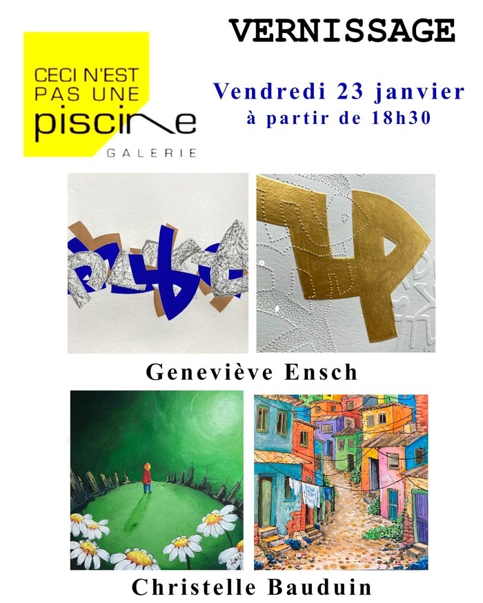 Vernissage Christelle Bauduin - Geneviève Ensch