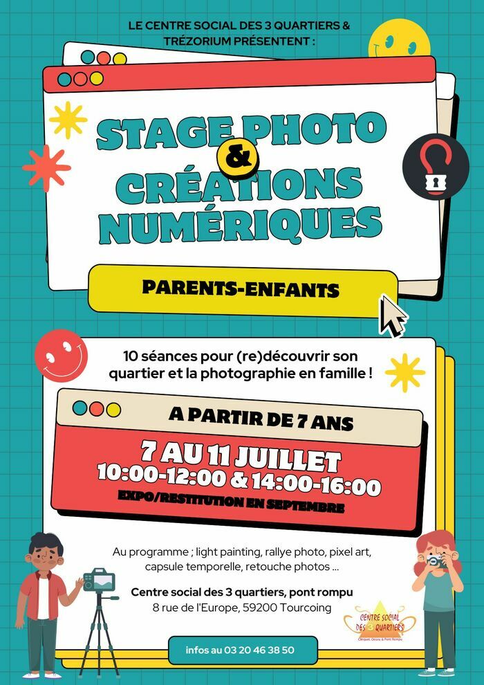 ✨Stage d'ateliers parents-enfants✨ 📸Thématique photo & créations numériques📸