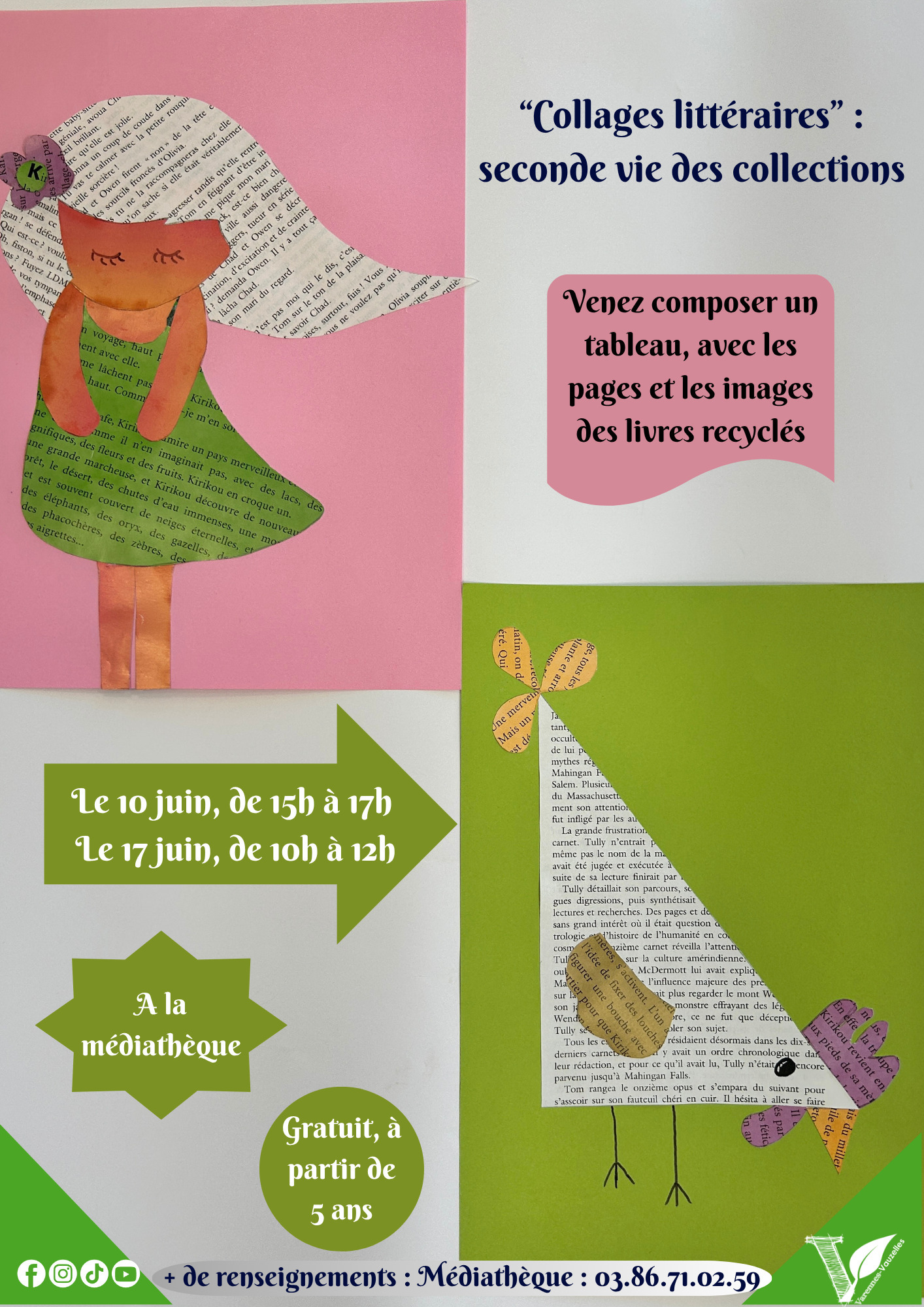 Ateliers créatifs à la médiathèque 🎨