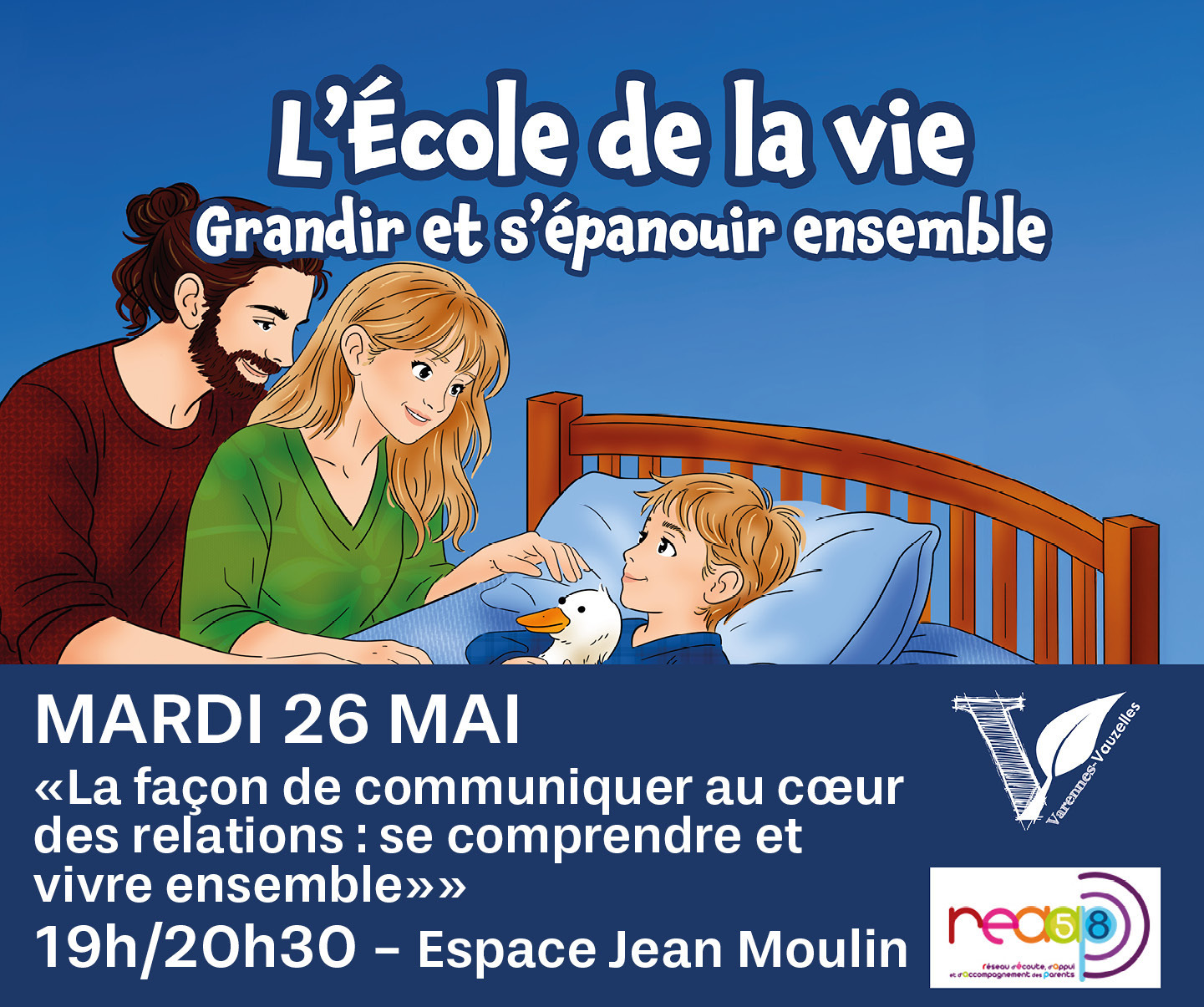 Rencontre parentalité – "La façon de communiquer au cœur des relations : se comprendre et vivre ensemble"