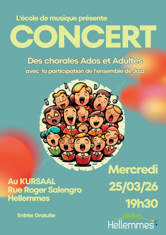 Ecole de musique - Chorales Ados et Adultes - 25/3