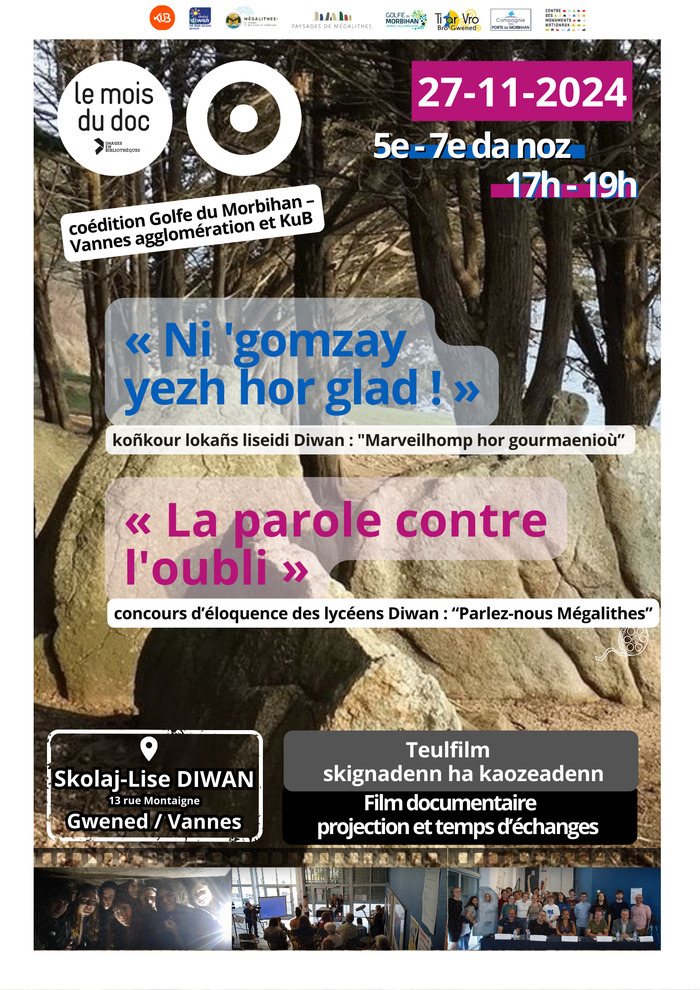 Le 5 juin dernier a eu lieu au Lycée Diwan de Vannes, un concours d’éloquence en breton, sur le thème "Parlez-nous Mégalithes !"