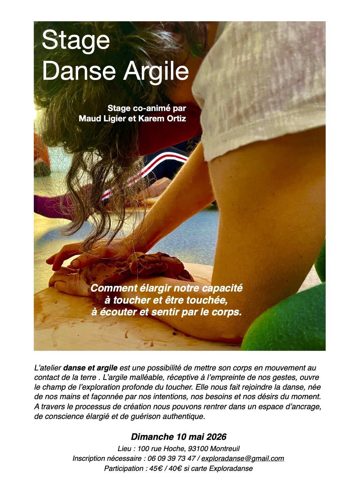 Stage de Danse et Argile