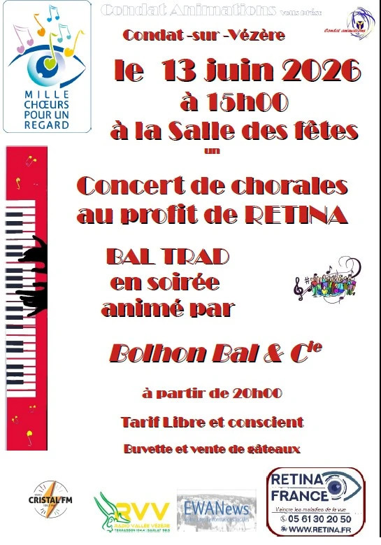 Rencontre de chorales suivi d'un bal trad au profit de RETINA