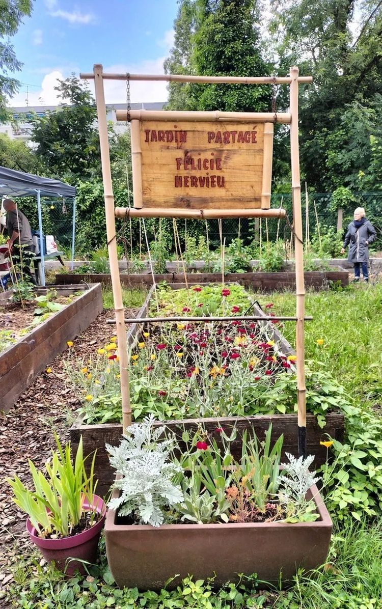 Portes ouvertes illustrées du jardin partagé Félicie Hervieu de Châtillon