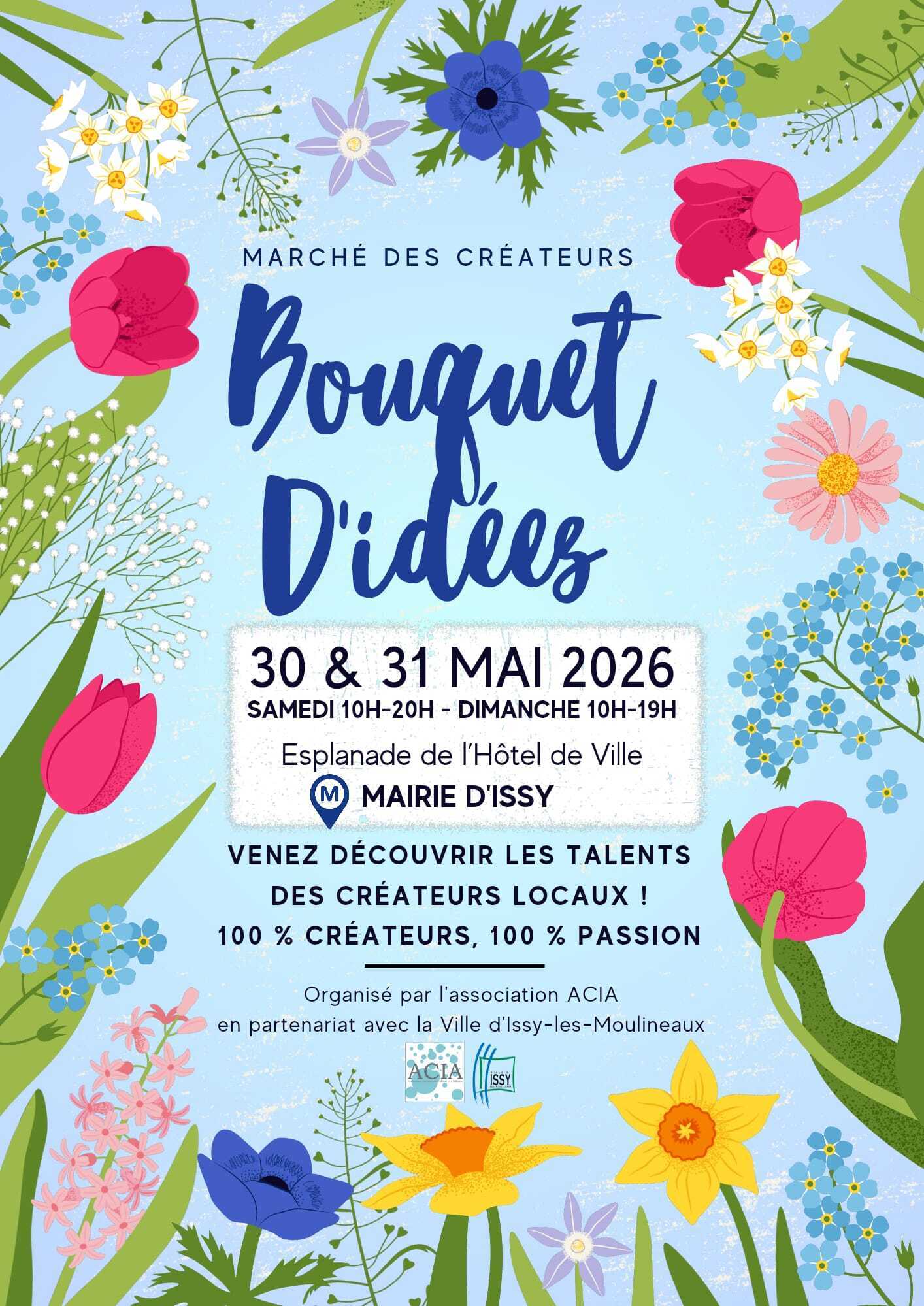 18ème édition de Bouquet d’idées les 30 et 31 mai sur l'esplanade de l'Hôtel de Ville