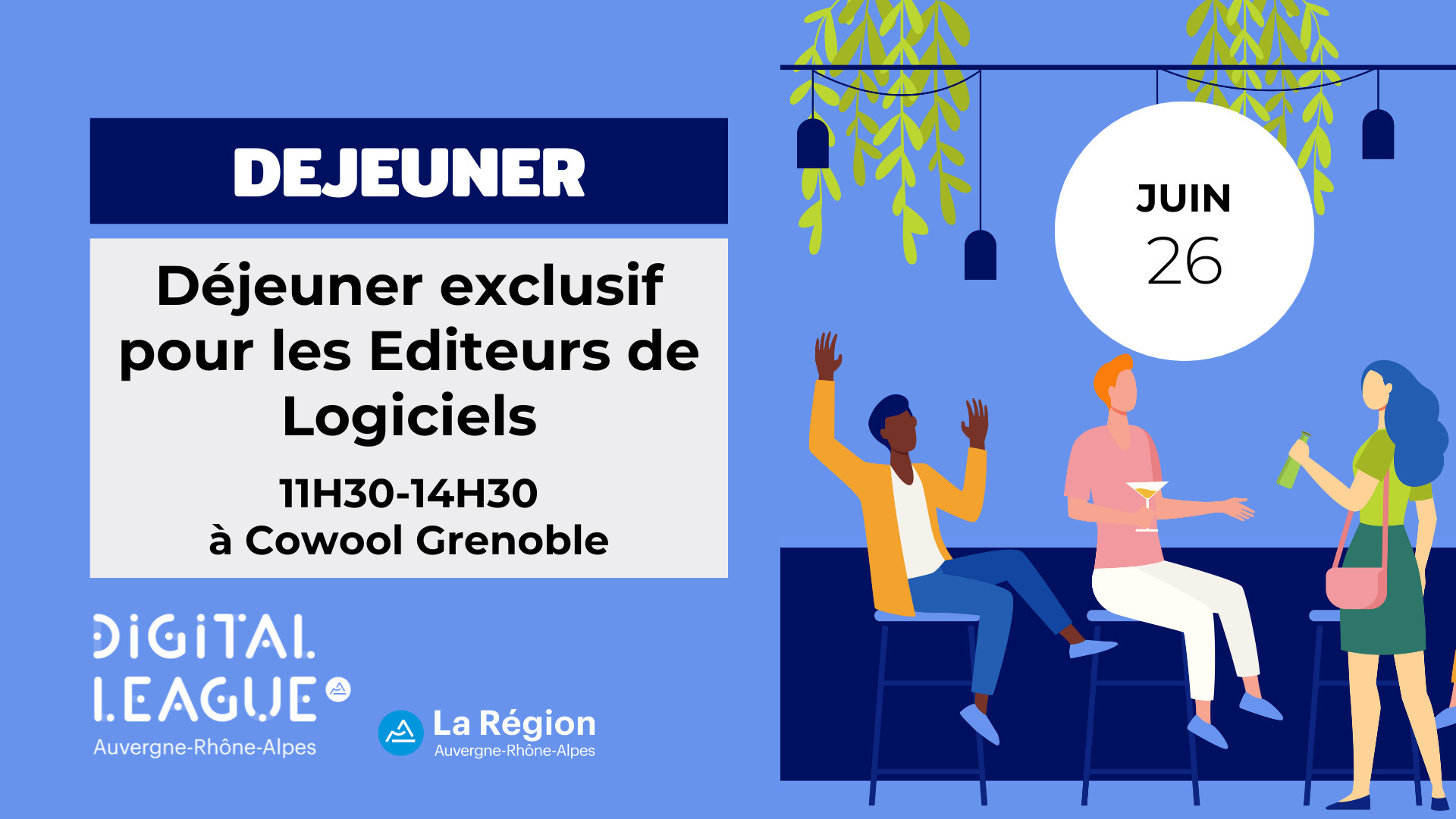 Déjeuner exclusif pour les Editeurs de Logiciels
