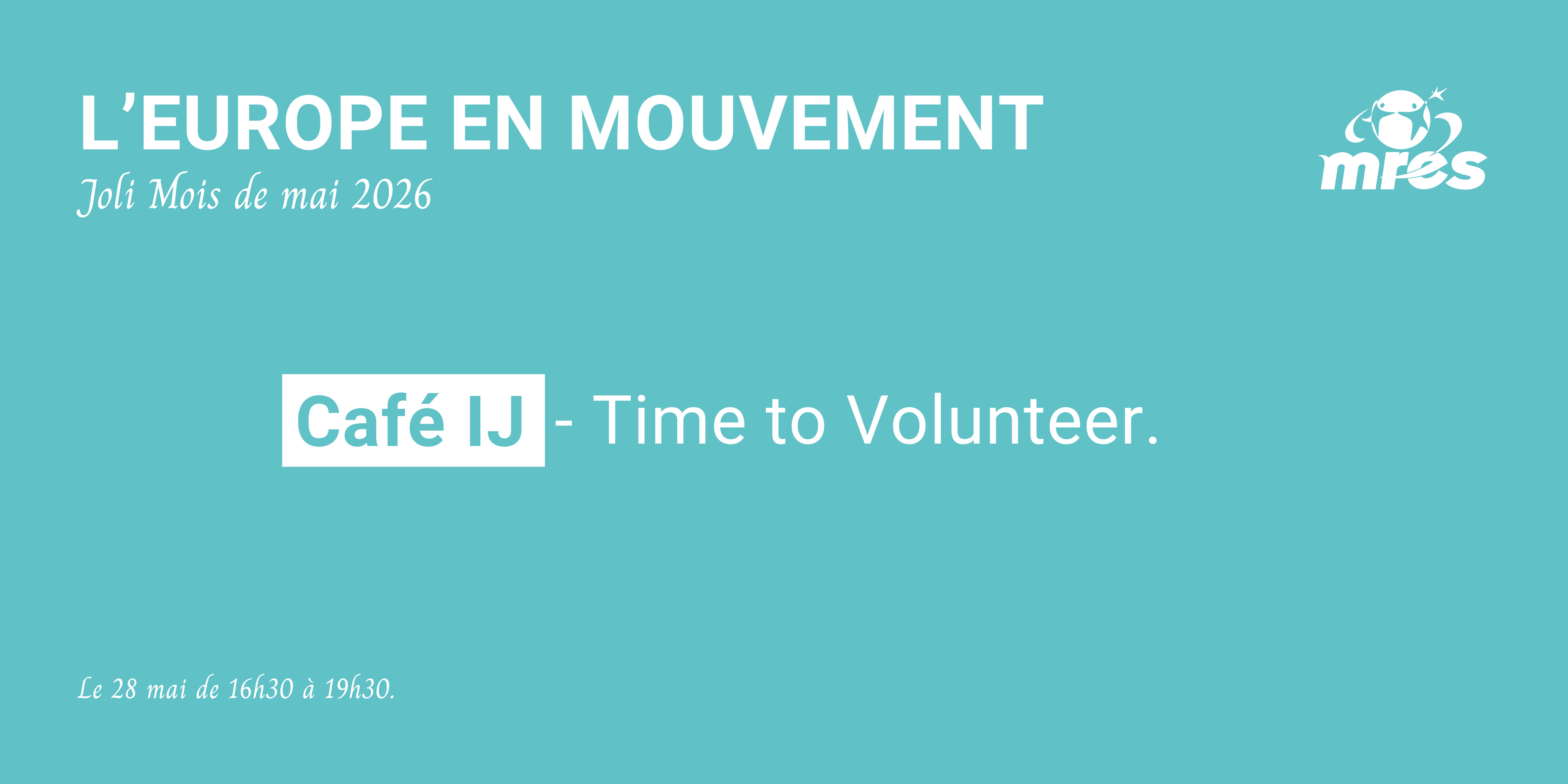 Café IJ – Time to Volunteer