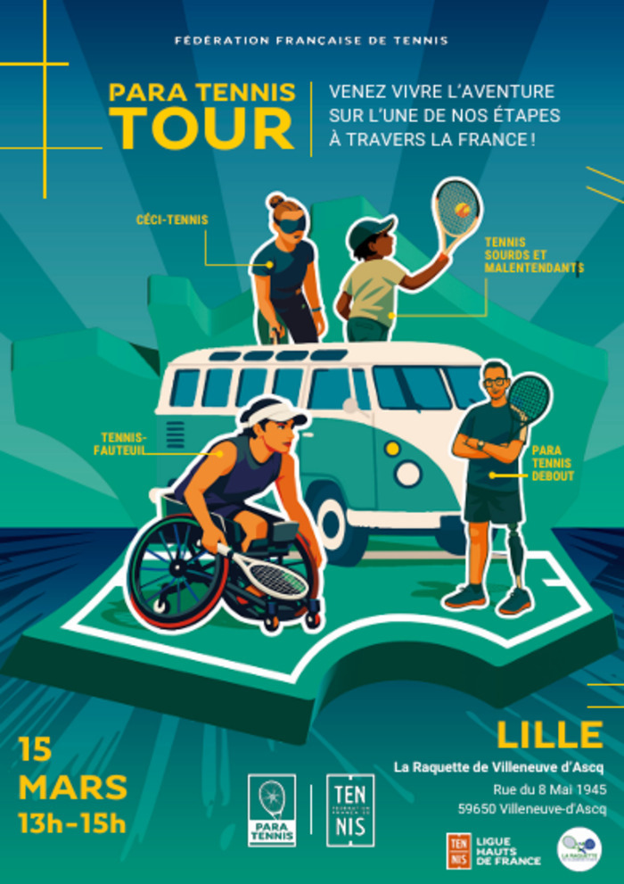 The Para Tennis Tour stops in Villeneuve-d'Ascq