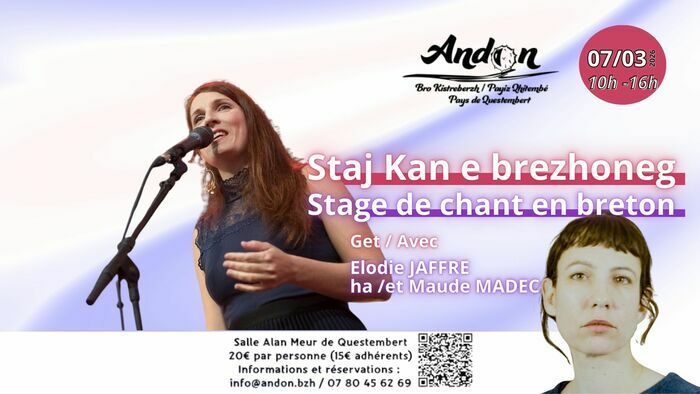 Stage de chant en breton animé par les chanteuses Elodie Jaffré et Maude Madec.