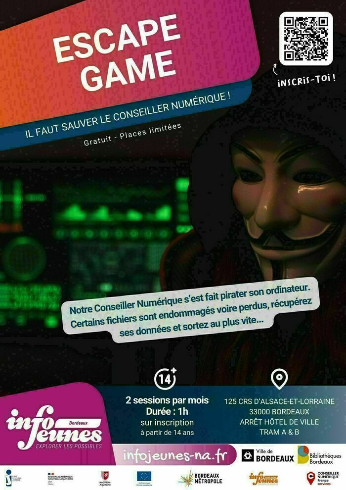 Escape Game - Il faut sauver le Conseiller Numérique ! (15h, 16h30 & 18h)