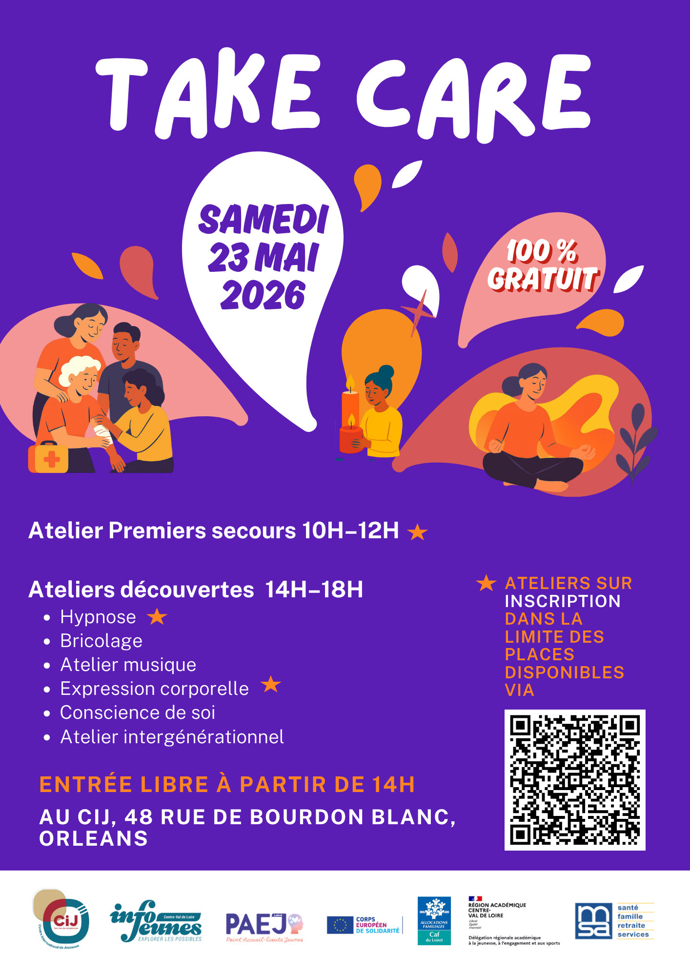 Ateliers découverte pour explorer différentes façons de prendre soin de soi