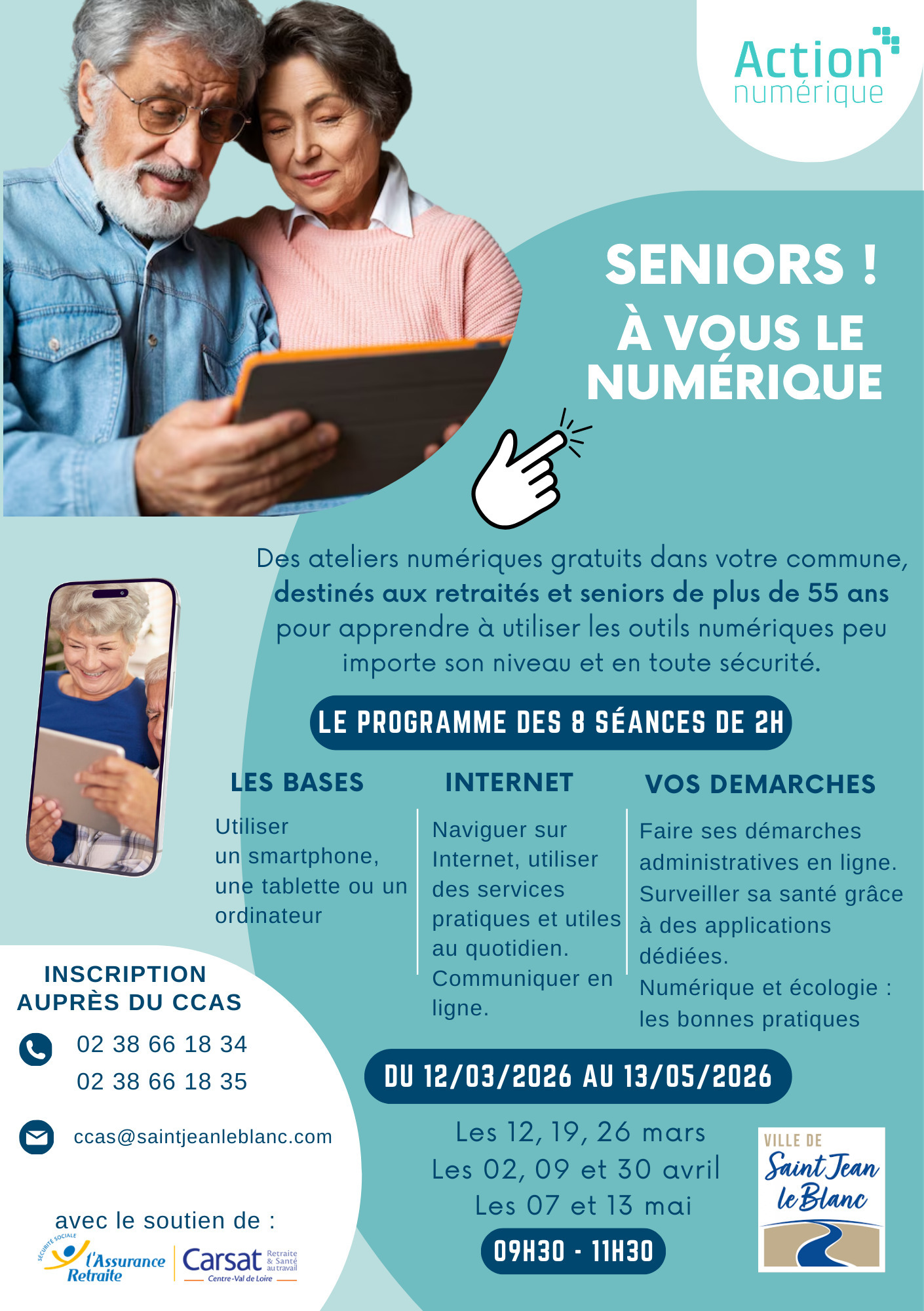 A vous le Numérique Seniors ! à Saint Jean le Blanc