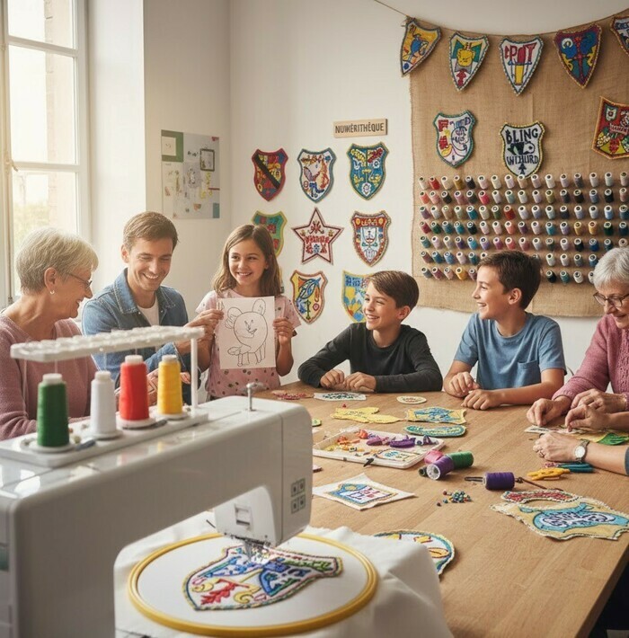 Atelier écusson et brodeuse numérique