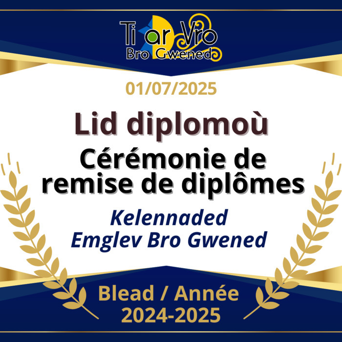 Lid diplomoù hon kelennaded  / Cérémonie de remise des diplômes à nos élèves