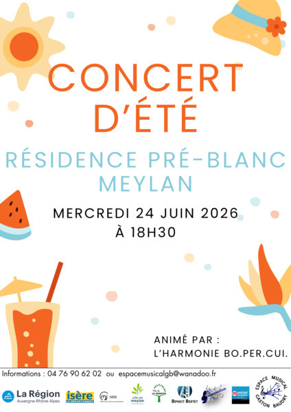Concert d'été à la résidence Pré-Blanc
