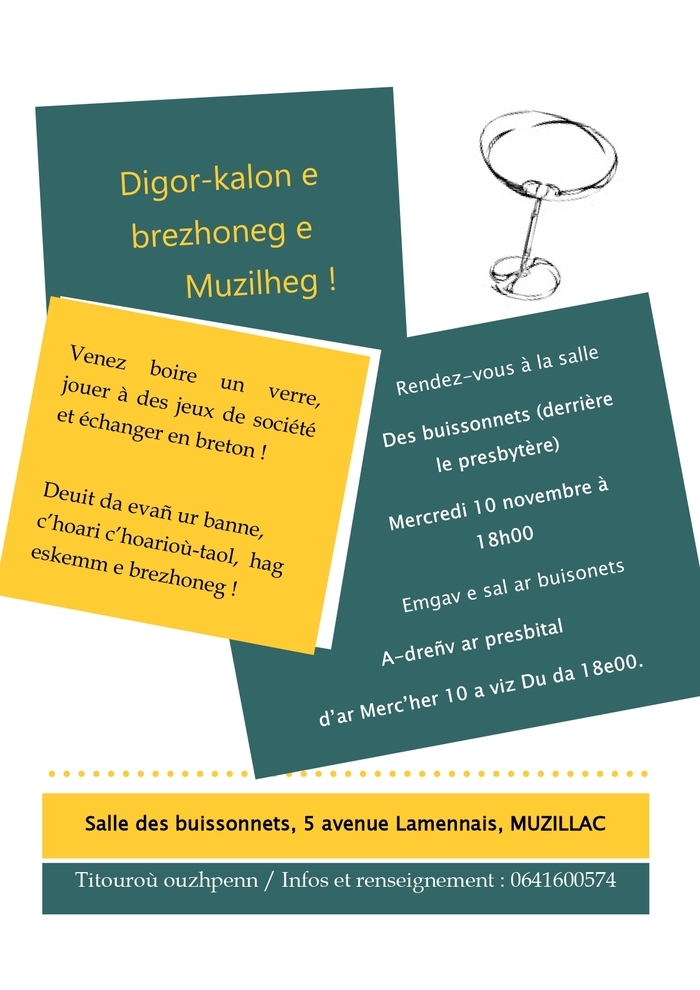 Venez passer un bon moment en langue bretonne à Muzillac !