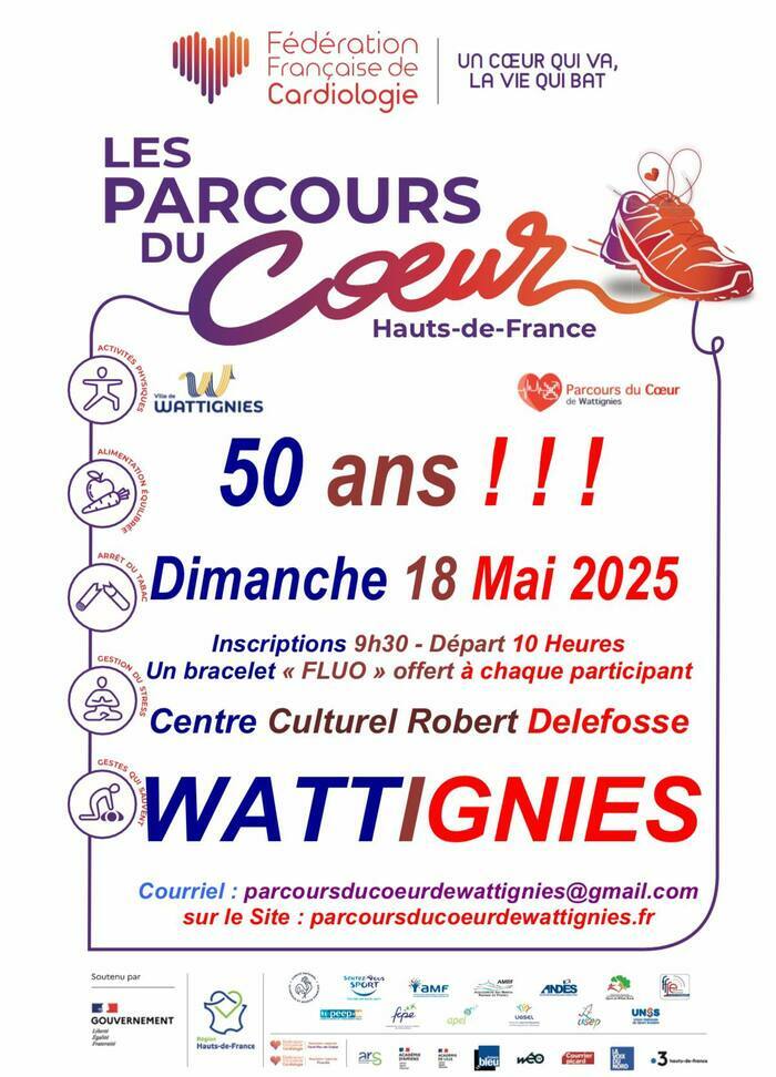 Les Parcours du Cœur fêtent leurs 50 ans !