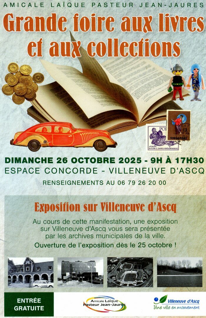 Exposition et foire aux livres et collections