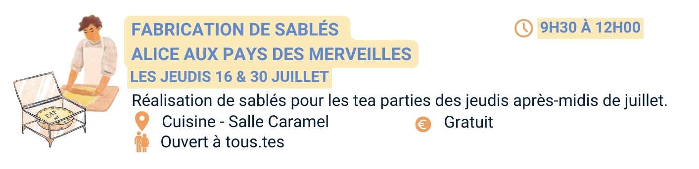 Fabrication de sablés