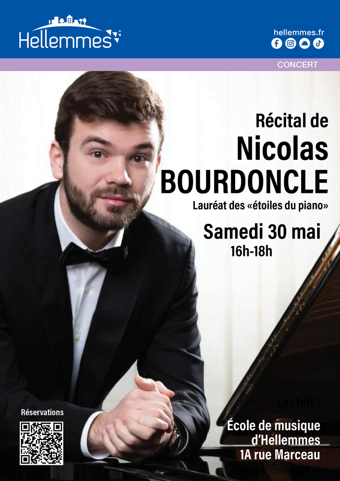 Récital de Nicolas Bourdoncle - 30/5