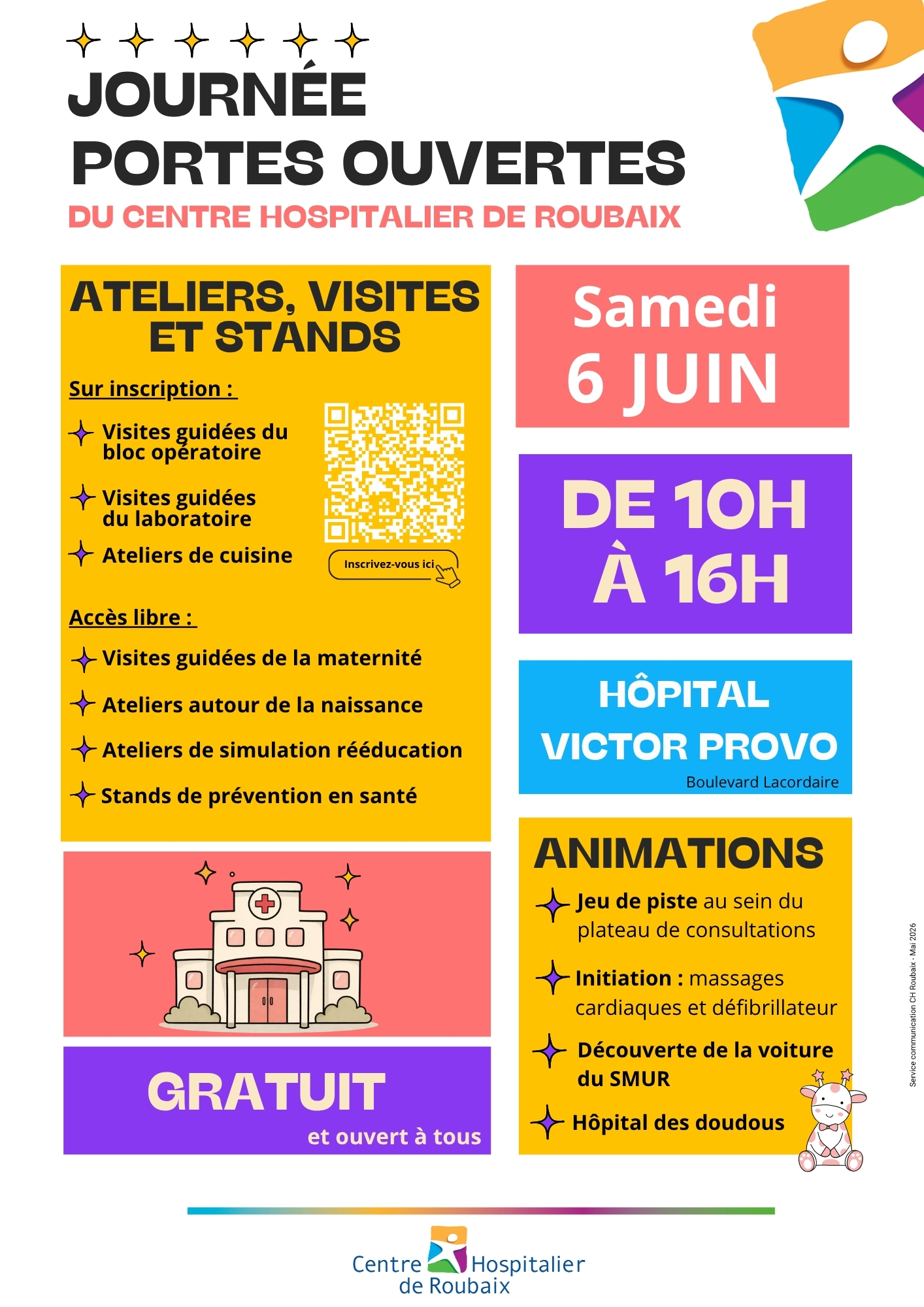 Journée Portes Ouvertes du Centre Hospitalier de Roubaix