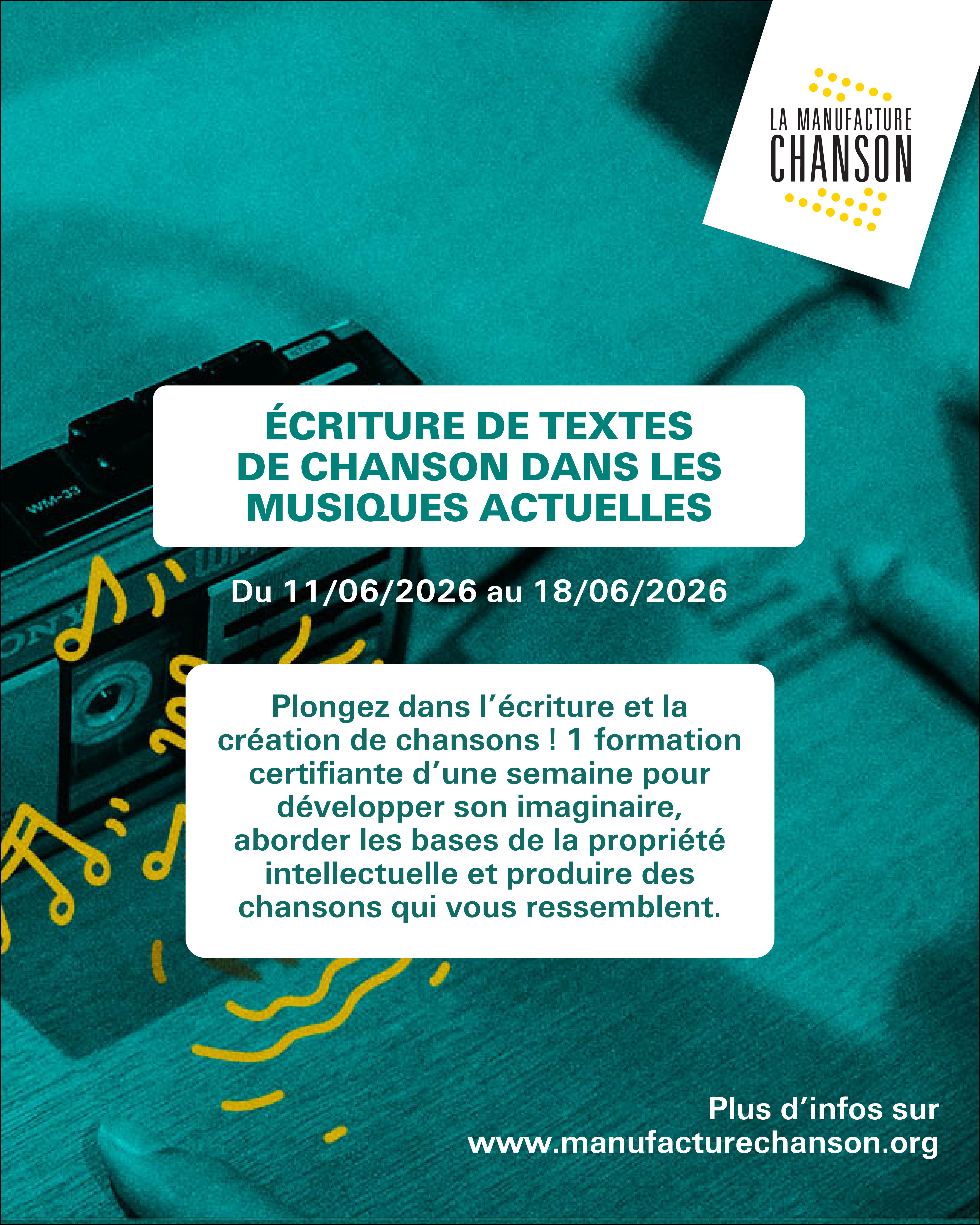 Écriture de textes de chanson dans les Musiques Actuelles