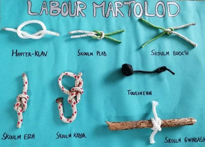 apprennez en breton à faire des noeuds marins
