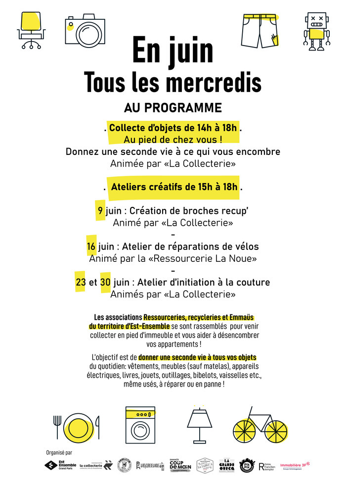 Collectes et Ateliers dans la résidence I3F des Ruffins à Montreuil