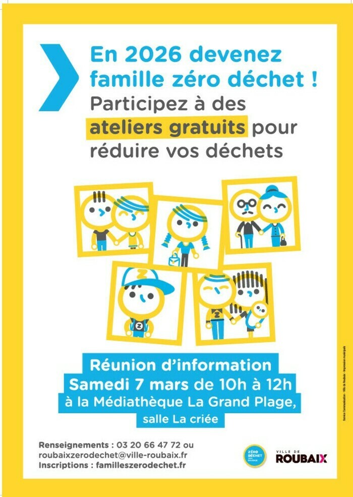 Lancement Défi Familles Zéro Déchet Roubaix 2026