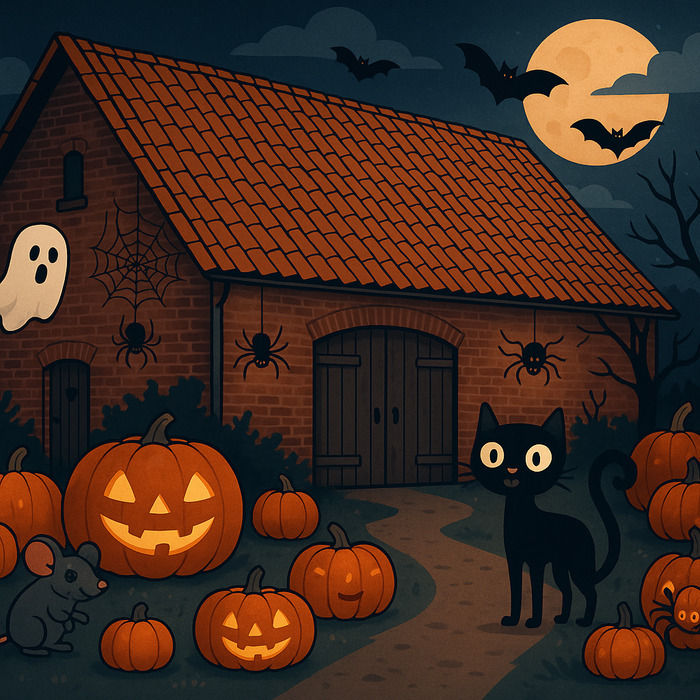 Halloween at the (haunted) farm of the Heron