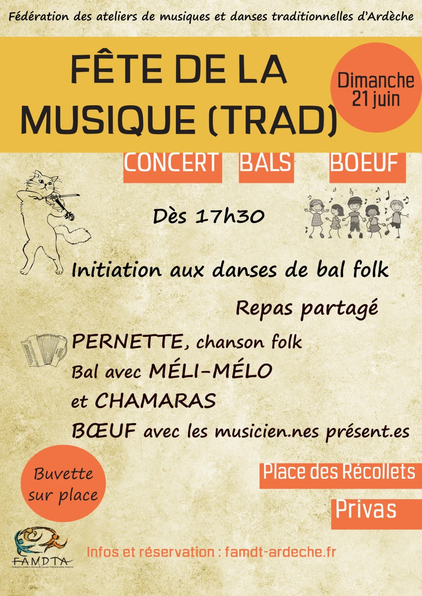 Fête de la musique trad à Privas