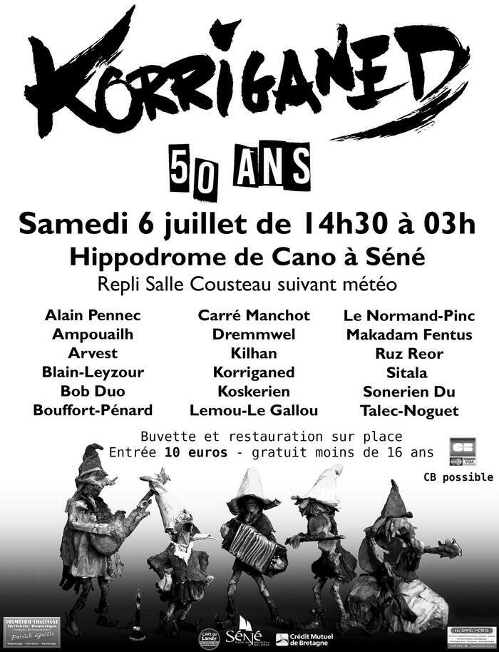 Le groupe Korriganed organise un Fest-Deiz et Fest-Noz pour fêter ses 50 ans.