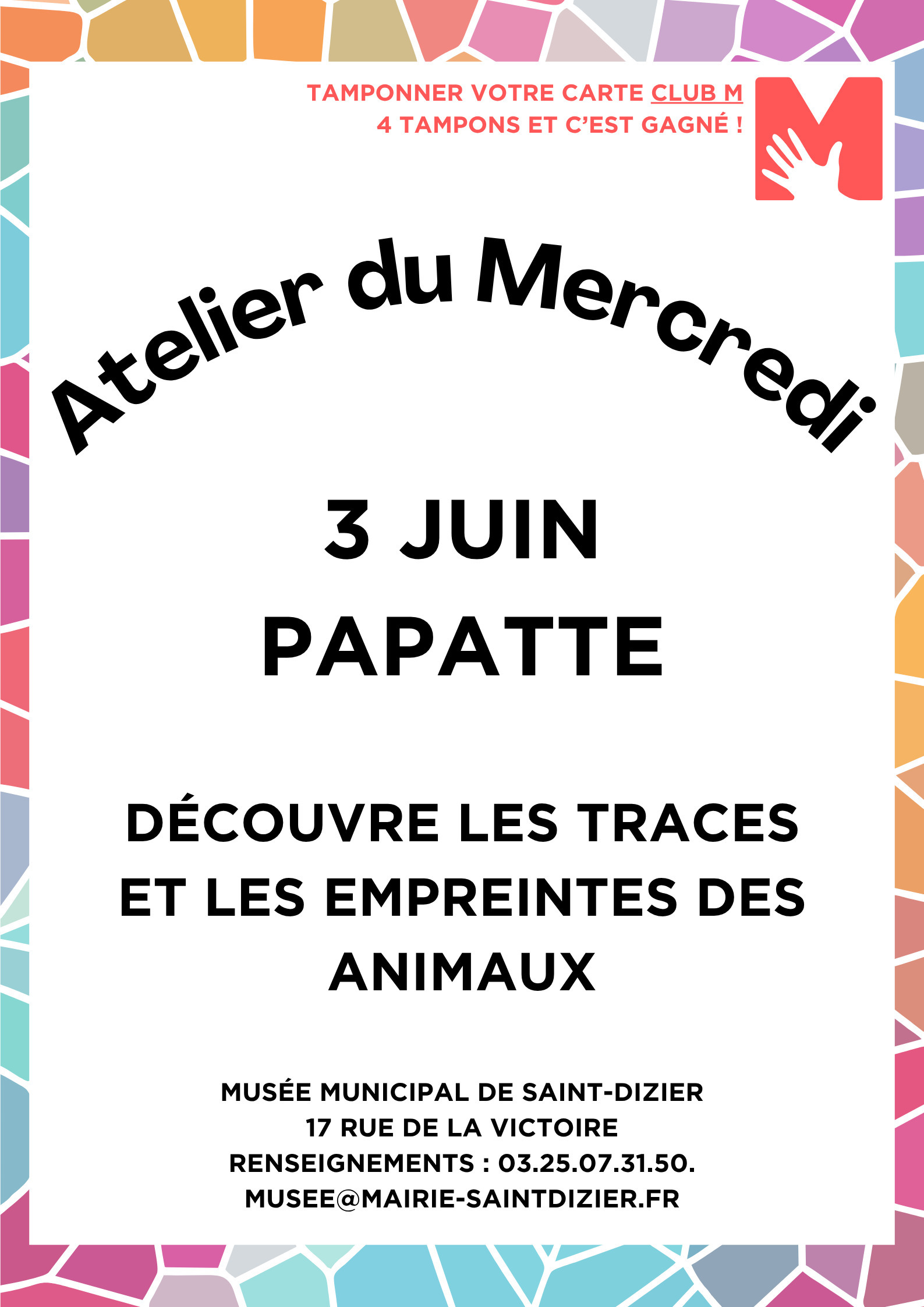 Atelier du Mercredi : papatte 🐾