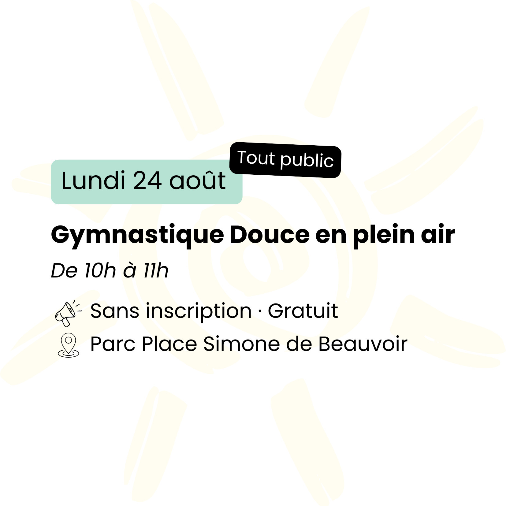 Gymnastique Douce en plein air