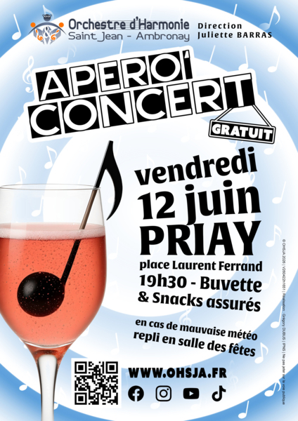Apéro' Concert 2026 de l'OHSJA à Priay