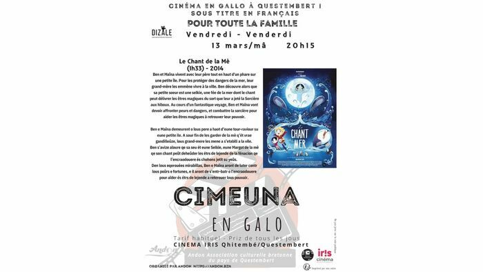 Projection au cinéma Iris d'un dessin animé en gallo, sous-titré en français