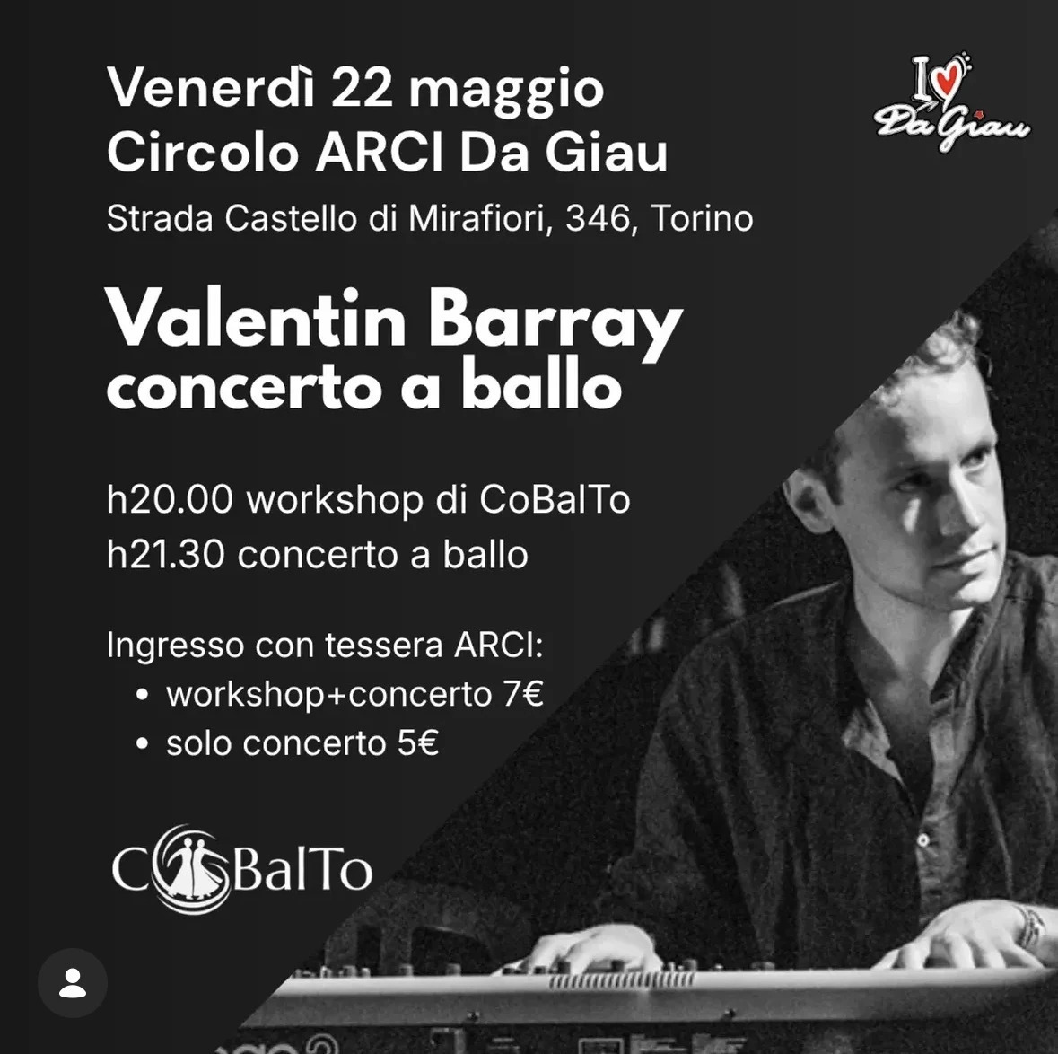Valentin Barray in concerto a ballo