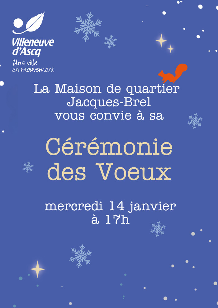 Ceremony of wishes from the neighborhood house Jacques-Brel