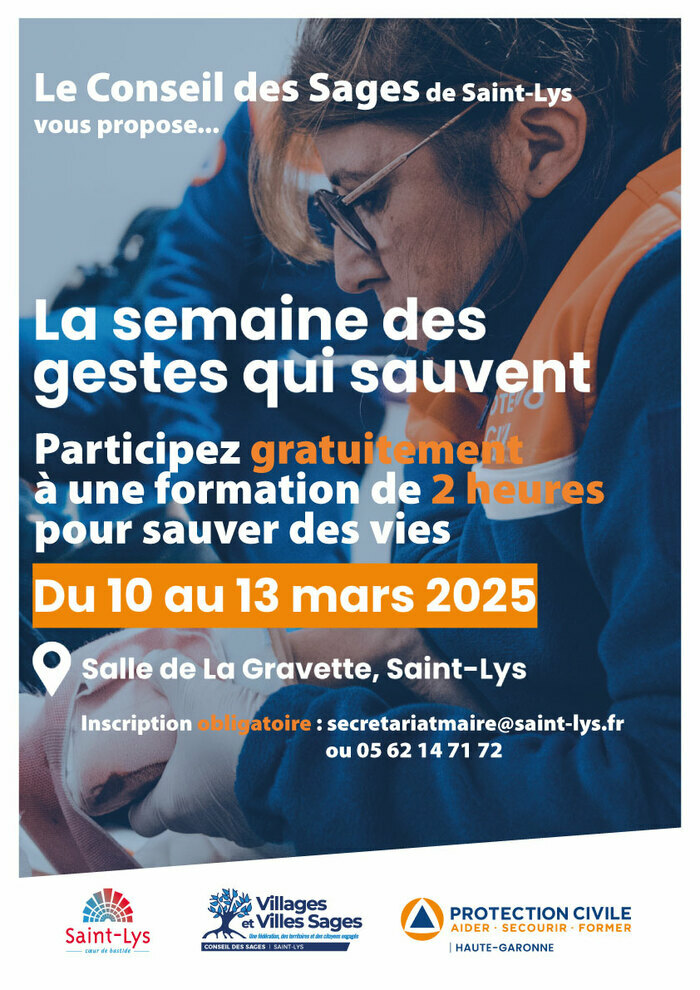 La semaine des gestes qui sauvent ... Du 10 au 13 mars 2025