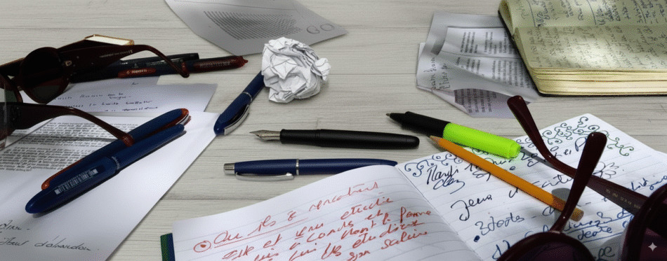 Atelier d'écriture, par l'auteur Olivier Lebleu