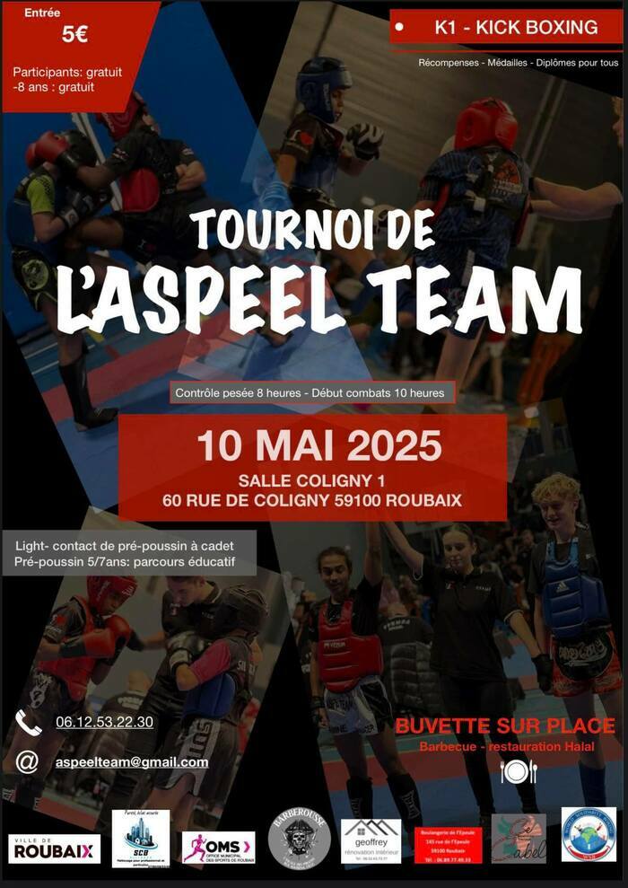 Tournoi de K1 & Kick Boxing avec l’Aspeel Team