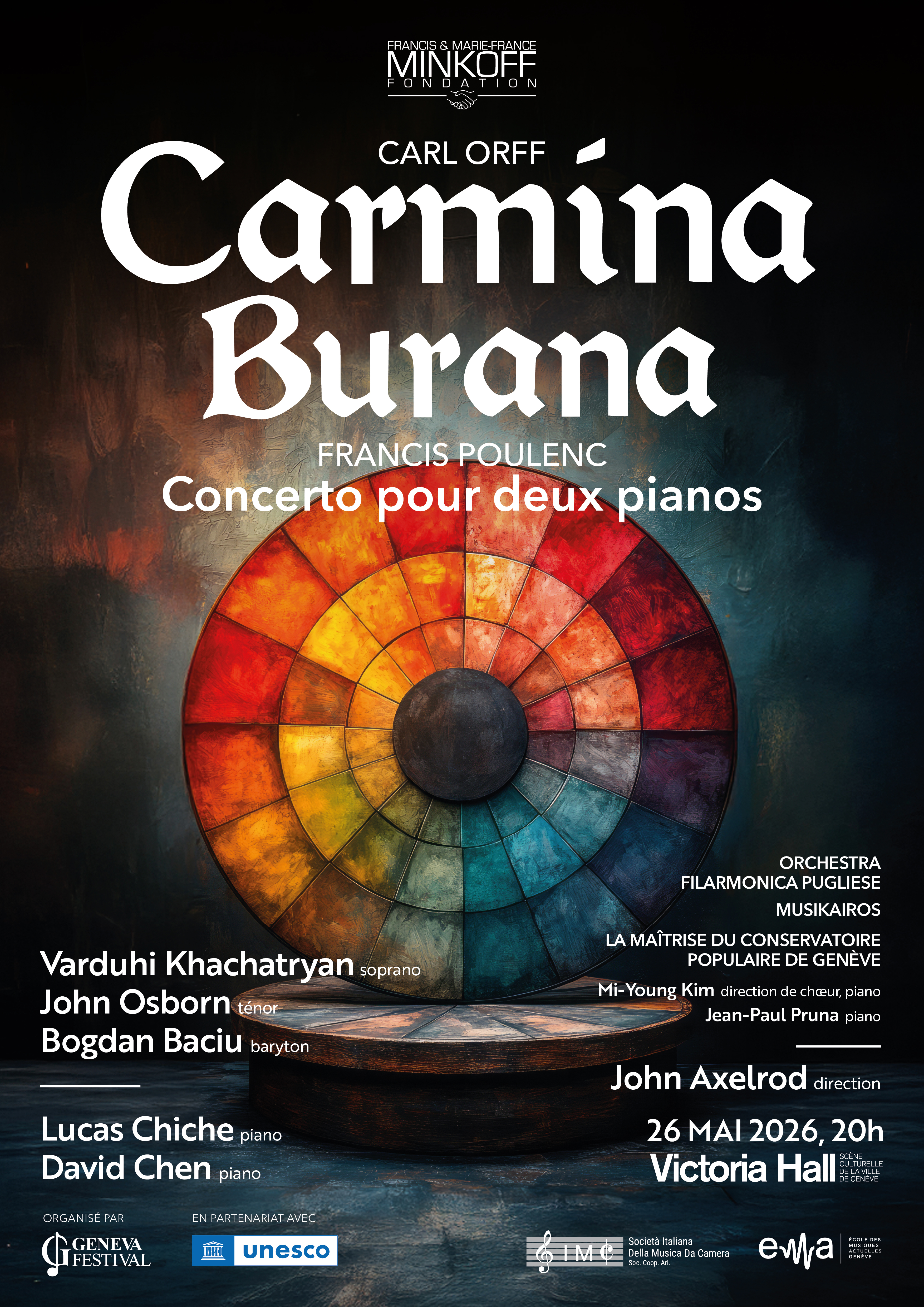 Carl Orff, Carmina Burana; Francis Poulenc, Concerto pour deux pianos