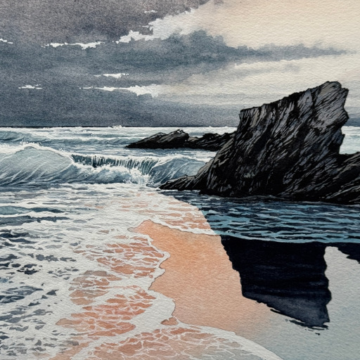 Exposition : Eléments. Aquarelles réalisées par Pierre Renollet.