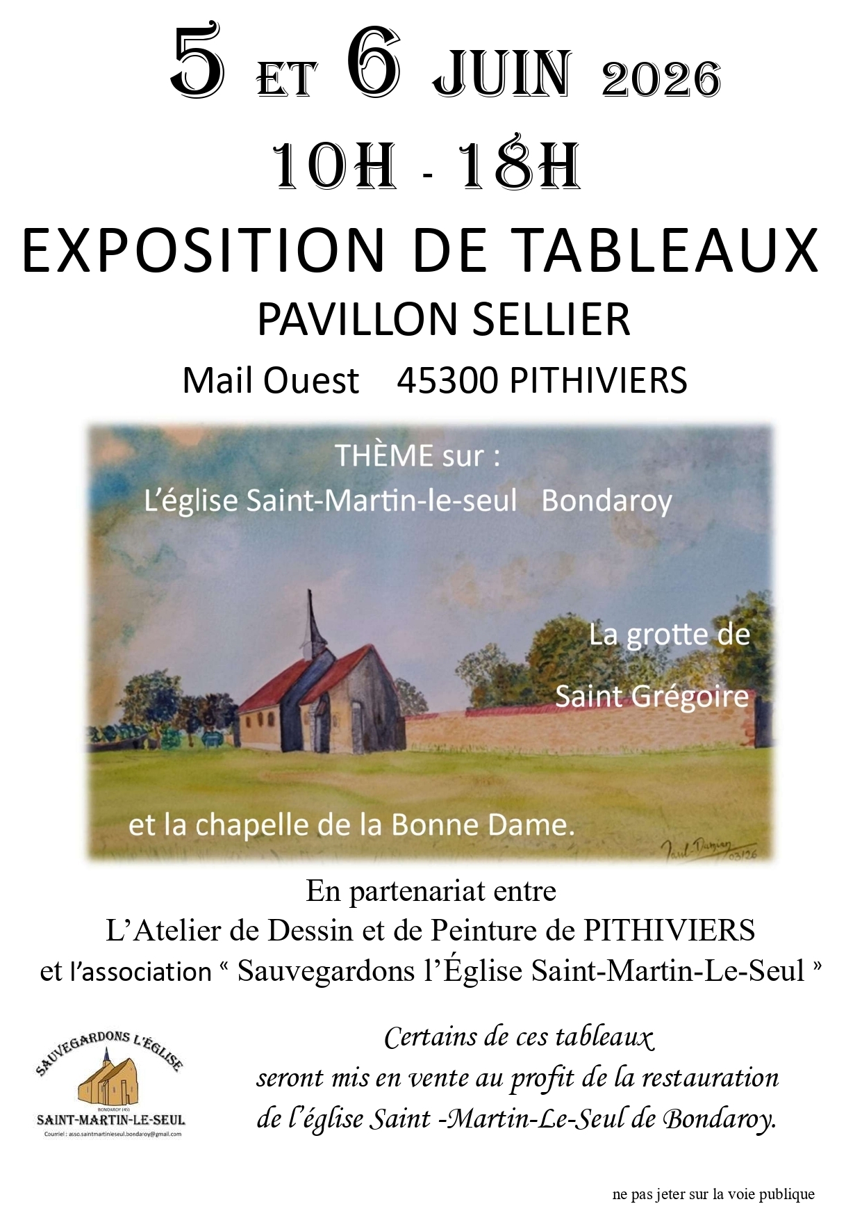 Exposition de Tableaux au Pavillon Sellier