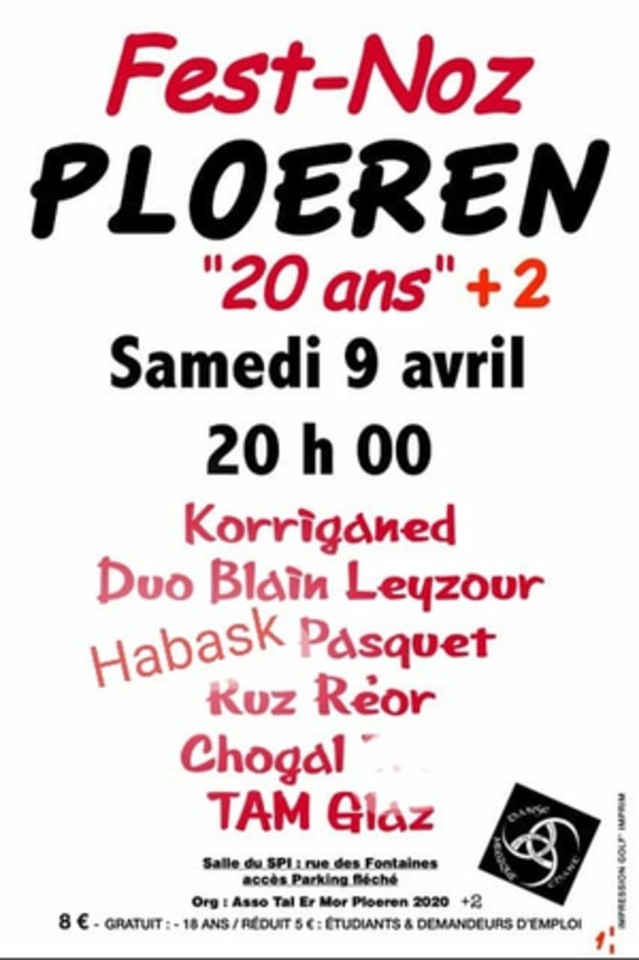 Samedi 9 avril, l’association Tal er Mor organise à Ploeren un grand fest-noz pour ses 20 ans