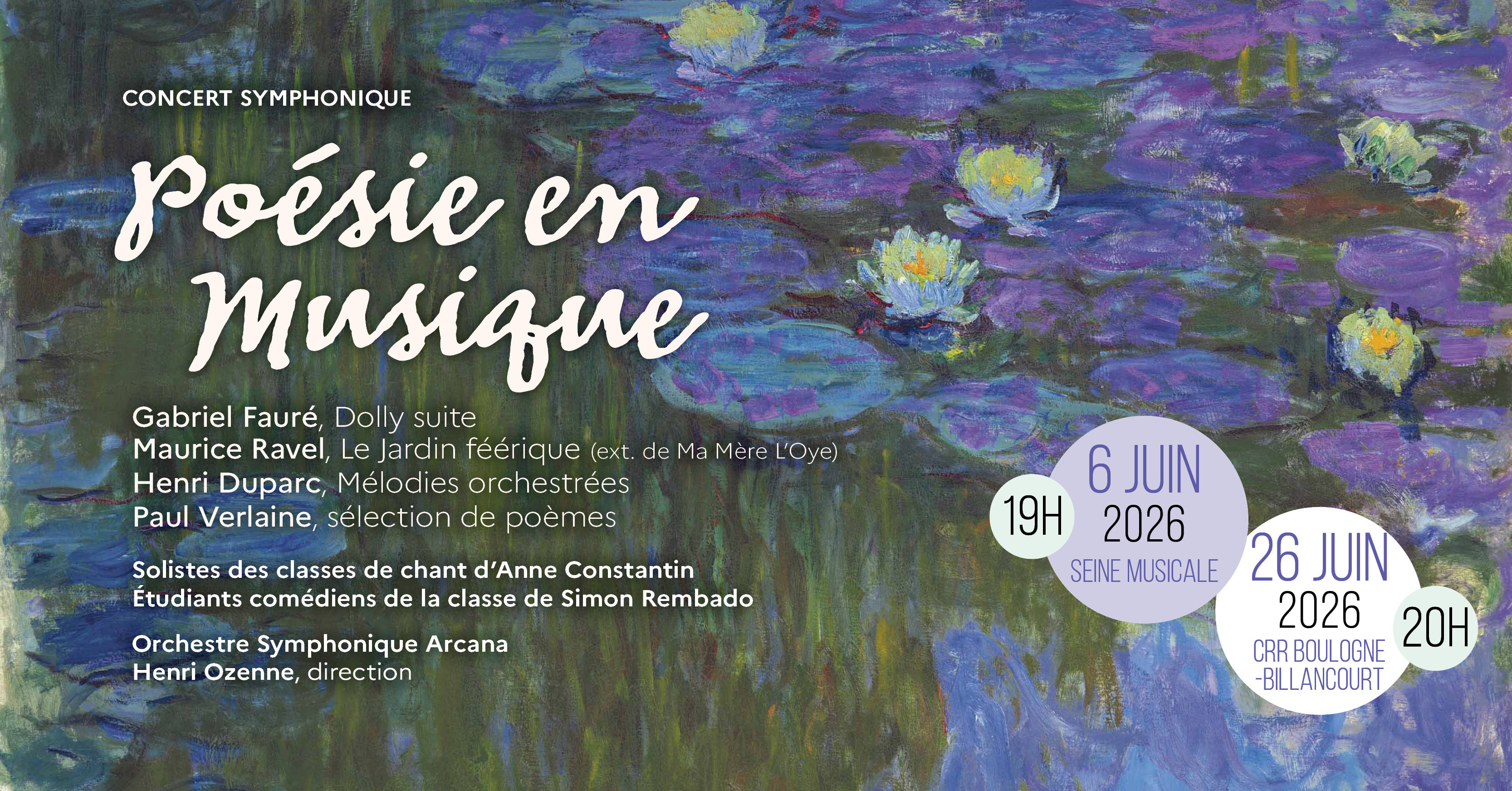 Poésie en Musique | Orchestre Arcana