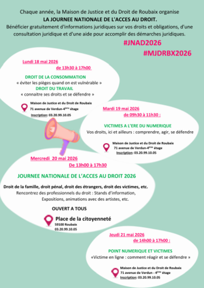 JNAD - JOURNEE NATIONALE DE L ACCES AU DROIT